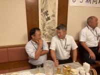 ★懇談中、重信さんと石原さん、後藤さん