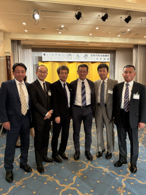 ★右から、清田、山内、坂下、森、藤田、大森