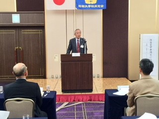 ★赤谷会長挨拶（総会の様子）