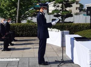 ★中澤小原台事務局長による顕彰の辞（会長代読）