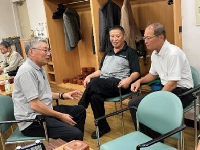 ★競技委員長代理、当番幹事と大会会長との懇談